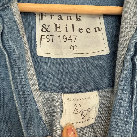 Frank & Eileen Rory Maxi Shirtdress in Vintage Stonewashed Indigo - Picture 4 of 6